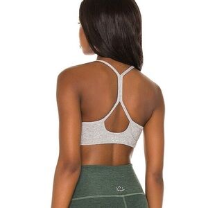 Beyond Yoga Spacedye Slim Racerback Bra small heather grey